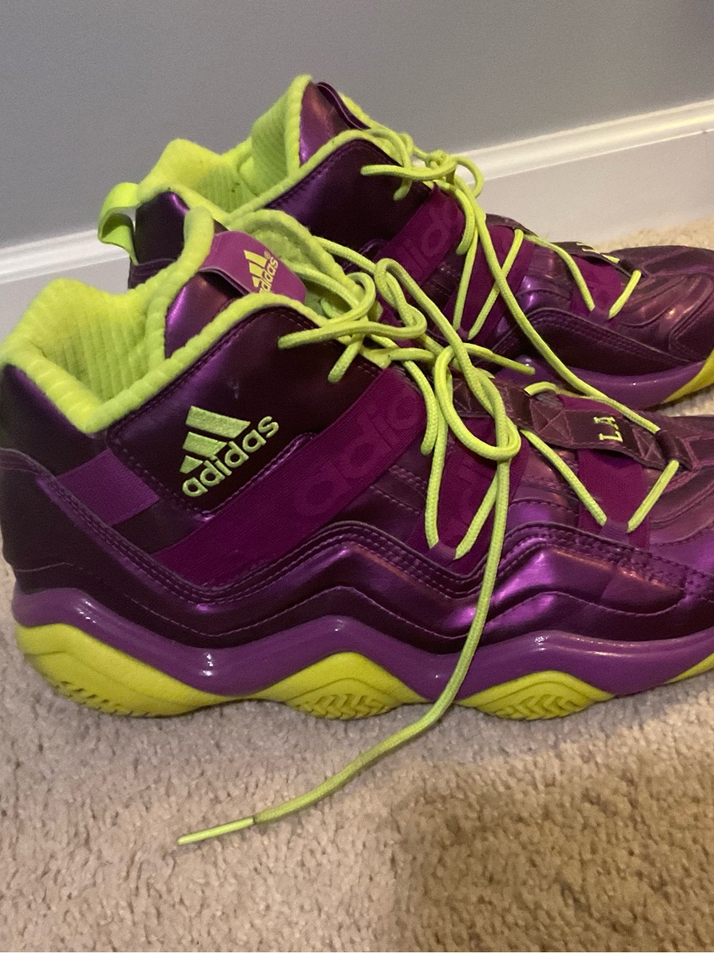 Adidas G59159 Top Ten 2000 Purple Crazy 8 CHI NYC LA Basketball Shoes Men's 12